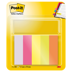 SEGNAPAGINA Post-itÂ® 670-5 (500FG) 5COLORI INDEX 15X50MM IN CARTA