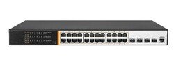 SWITCH DI RETE 24 PORTE POE 400 WATT + 4 PORTE SFP 10 GIGABIT E UNA PORTA CONSOLE LAYER 3