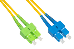 CAVO FIBRA OTTICA SC APC A SC UPC SINGLEMODE DUPLEX  MT.3