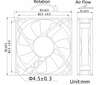 VENTOLA 92X92X25 12 VOLT CONNETTORE 3 FILI CON VITI INCLUSE