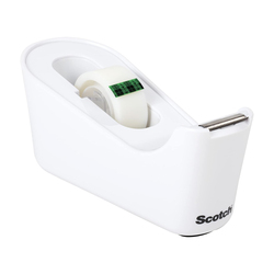 Dispenser da Tavolo C18  bianco+ 1 rotolo di nastro adesivo ScotchÂ® MagicÂ19x33