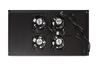 MODULO 4 VENTOLE A SOFFITTO COLORE NERO CON TERMOSTATO PER ARMADI 22/42U PROFONDI 800-1000 LINK