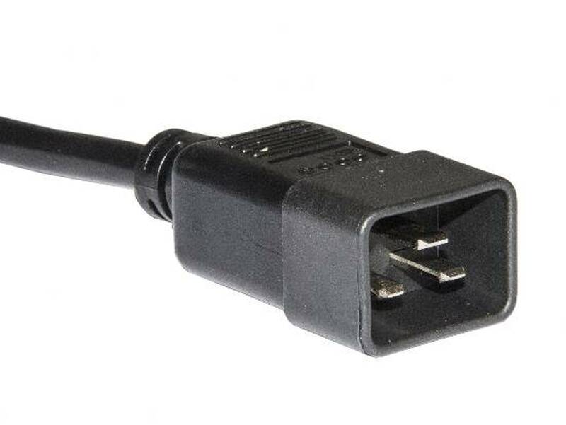 CAVO DI ALIMENTAZIONE MASCHIO/FEMMINA IEC320/C19 - C20 16A MT. 2.0