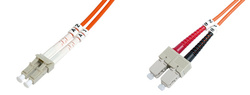 CAVO FIBRA OTTICA LC A SC OM2 MULTIMODE DUPLEX 50/125 MT.10