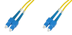 CAVO FIBRA OTTICA SC A SC SINGLEMODE DUPLEX 9/125 MT.5