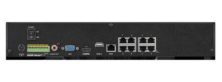 VIDEOREGISTRATORE DI RETE 8 CANALI POE 4K ONVIF