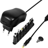 ALIMENTATORE UNIVERSALE 3-12 VOLT 24 WATT CON 7 CONNETTORI INTERCAMBIABILI