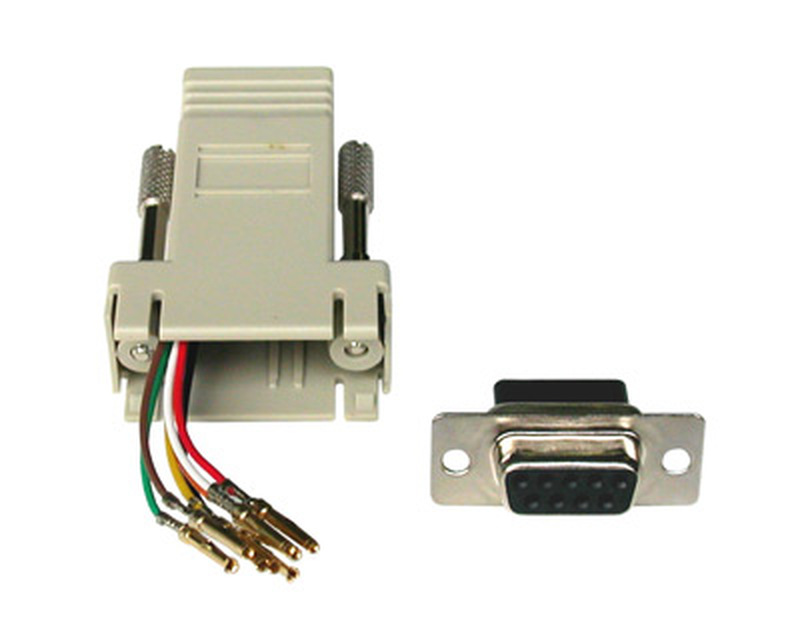 CONNETTORE MODULARE 9 POLI FEMMINA - 8 POLI RJ45