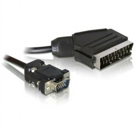 CAVO VIDEO SCART MASCHIO (OUTPUT) - VGA MASCHIO (INPUT) MT 2