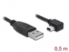 CAVO USB MASCHIO - USB MINI B MASCHIO ANGOLO 90° MT 0,5