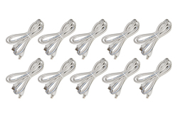 CONFEZIONE 10 CAVI TELEFONIA ISDN 8 POLI RJ45 CATEGORIA 5 UTP NON SCHERMATI MT 1,80