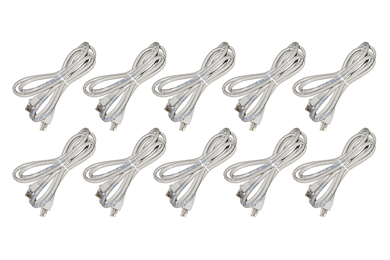 CONFEZIONE 10 CAVI TELEFONIA ISDN 8 POLI RJ45 CATEGORIA 5 UTP NON SCHERMATI MT 1,80