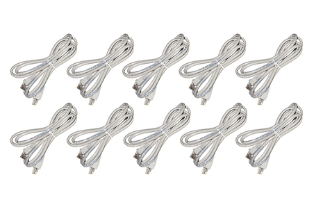 CONFEZIONE 10 CAVI TELEFONIA ISDN 8 POLI RJ45 CATEGORIA 5 UTP NON SCHERMATI MT 1,80