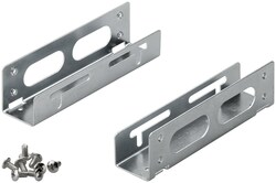 COPPIA FRAME UNIVERSALE IN METALLO CON VITI HD 3,5  PER MONTAGGIO SU ALLOGGIAMENTI 5.25