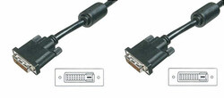 CAVO DVI PER MONITOR - DVI-D 24+1 MASCHIO/MASCHIO DUAL LINK MT. 5 CON FERRITE
