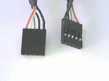 PANNELLO SLOT CON 2 CONNETTORI ESTERNI USB 2,0 TIPO A, FEMMINA - CONNETTORI INTERNI ALLA PIASTRA MADRE 2X5 PIN 2,54 MM