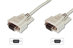 CAVO PROLUNGA 9 POLI (PER MODEM MOUSE ECC.) CUSTODIE PRESSOFUSE VITI LUNGHE CONNESSIONI DRITTE FEMMINA/FEMMINA MT.2