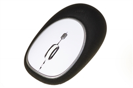 MOUSE GOMMATO WIRELESS COLORE NERO
