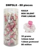 Set 80 sottotasti Switch Kailh Box Silent Pink Linear