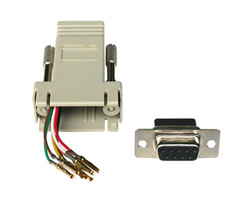 CONNETTORE MODULARE 9 POLI FEMMINA - 8 POLI RJ45
