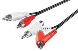 CAVO AUDIO STEREO CONNETTORI 2 X CINCH. (RCA) MASCHIO/FEMMINA - MT. 1,50