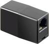 ACCOPPIATORE TELEFONICO 2 CONNETTORI RJ11 - 6P4C FEMMINA/FEMMINA COLORE NERO