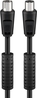 CAVO ANTENNA 1,5 M. NERO CON FERRITE ANTIDISTURBO