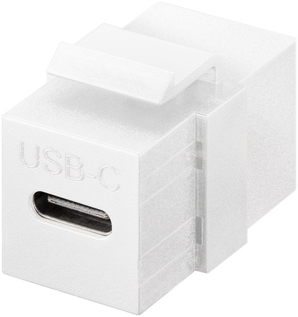 Connettore Keystone USB-C™ 3.2 Gen 2 (10 Gbit/s) bianco femmina-femmina