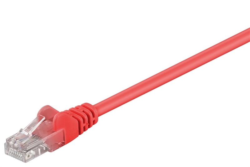 Cavo patch cat5e utp 2,0 mt colore rosso