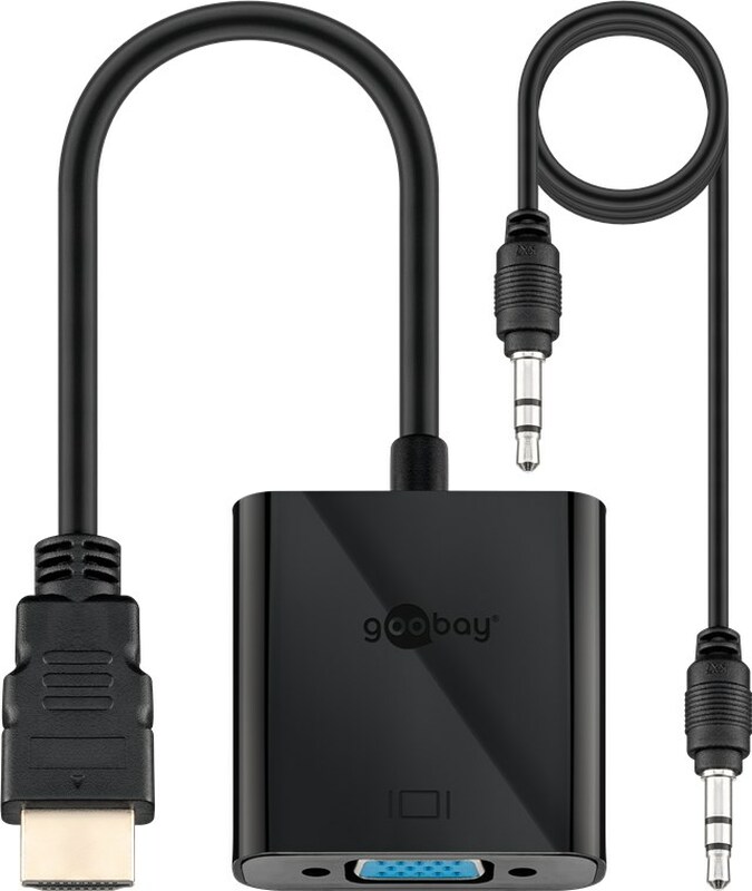 ADATTATORE HDMI MASCHIO - VGA FEMMINA CON AUDIO