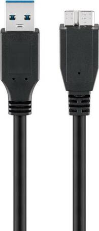 CAVO USB 3.0 CONNETTORI USB A - MICRO USB B - LUNGHEZZA MT. 3