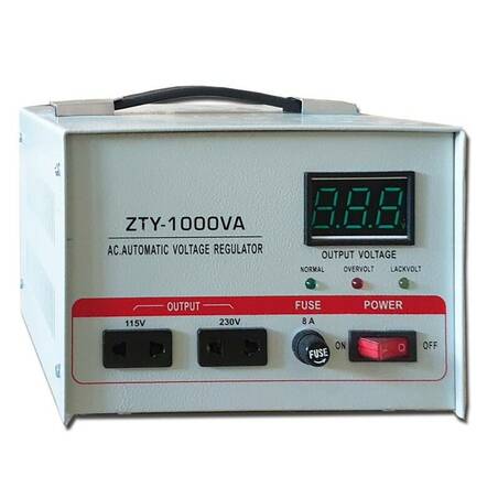 STABILIZZATORE DI TENSIONE ELETTROMECCANICO MONOFASE 1000VA 800W