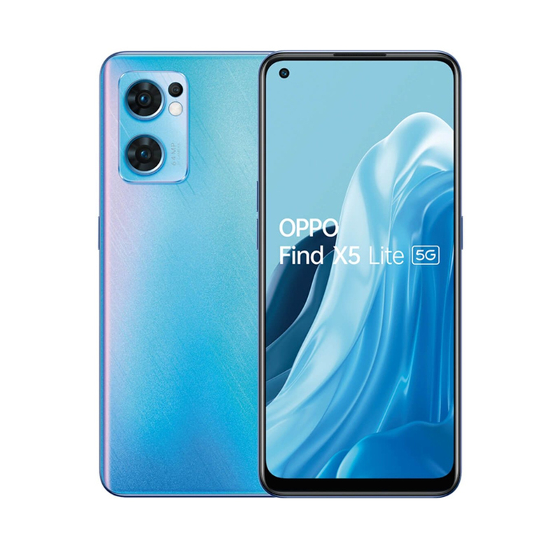 (REFURBISHED) Smartphone Oppo Find X5 Lite 5G CPH2371 256GB 6.4" AMOLED 64MP Blue [Grade B]