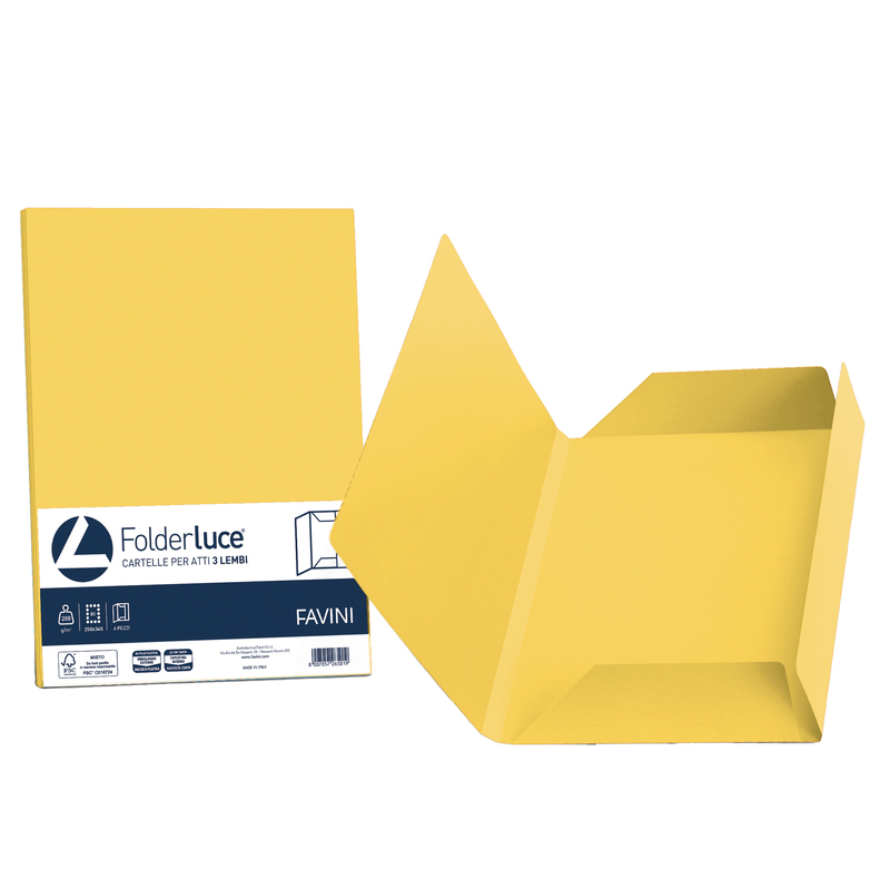 25 cartelline 3 lembi LUCE 200gr 24