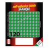Etichetta adesiva verde tonda Ã10mm (10fogli x 120etichette) Markin