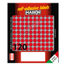 Etichetta adesiva rosso tonda Ã10mm (10fogli x 120etichette) Markin