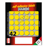 Etichetta adesiva giallo tonda Ã18mm (10fogli x 42etichette) Markin