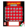 Etichetta adesiva rosso tonda Ã18mm (10fogli x 42etichette) Markin