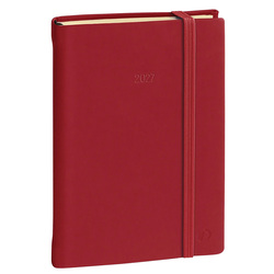 Agenda giornaliera Daily 21 Prestige 15x21cm Silk bordeaux 2027 Quo Vadis