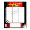 Etichetta adesiva bianca 70x37mm (10fogli x 6etichette) Markin