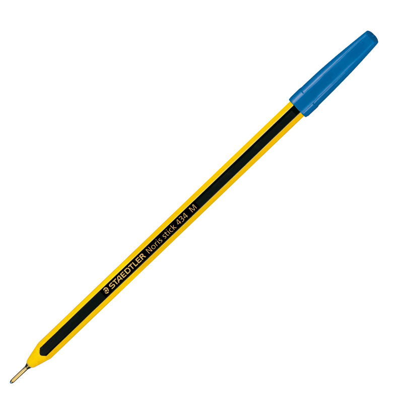 Scatola 20 penna a sfera 434 Noris Stick blu 1