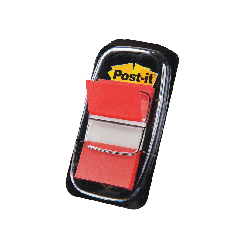 SEGNAPAGINA Post-itR 680-1 ROSSO 25.4X43.6MM 50FG INDEX