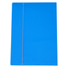 CARTELLINA C/ELASTICO CARTONE PLASTIFICATO 35X50CM AZZURRO 35EL