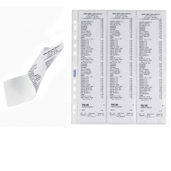 10 Buste forate per 6 scontrini fiscali 25