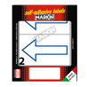 Etichetta adesiva bianca 115x70mm ALTO (10fg x 2etichette) Markin