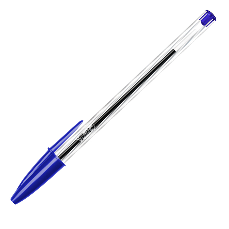 Scatola 50 penna sfera CRISTALR medio 1,0mm blu BICR