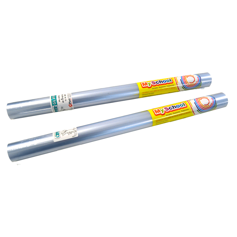 ROTOLO COPRILIBRO COVERGLASS PPL GOFFRATO 500x45cm NEUTRO TRASPARENTE