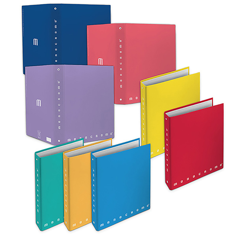 RACCOGLITORE 4 ANELLI 25mm MONOCROMO A5 18,5X22CM PIGNA