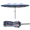 Ombrellone trio ovale h.2,7x4,5m antracite