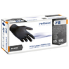 Conf 100 Guanti in nitrile R78 s/polvere tg XS nero Reflexx